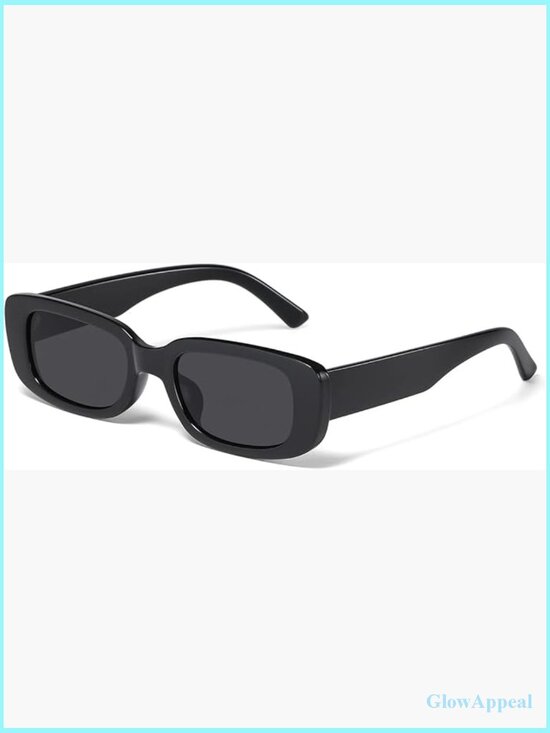 Accessories - Trendy Y2K Retro Rectangle Sunglasses UV Protection Square Frame